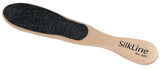 Silkline Double Sided Foot File with Wood Handle