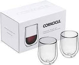 Corkcicle Glass 12oz Stemless Mug Set (2)
